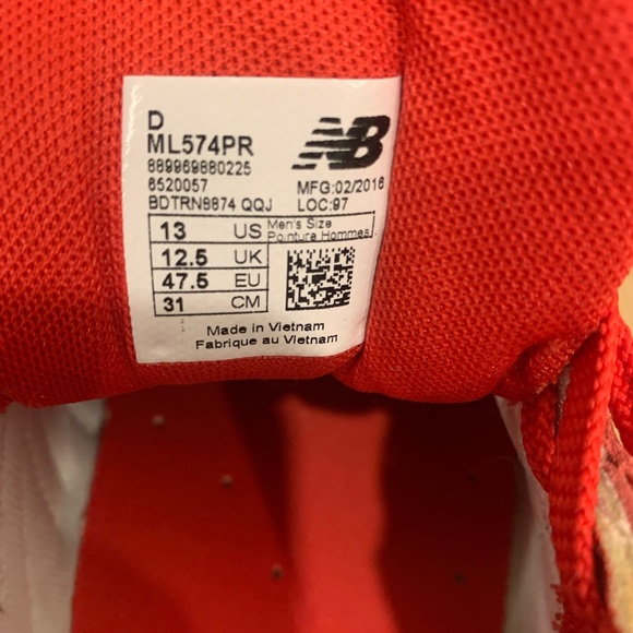 Red full leather New Balance! - Picture 6 of 6